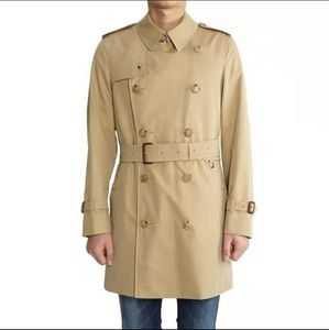 2023 Tasarımcı Erkek trençkotları rüzgarlık kış ceketleri bahar sonbahar bayan erkekler moda düz renk orta uzunlukta klasik çift büyük boyutlu paltolar ceket