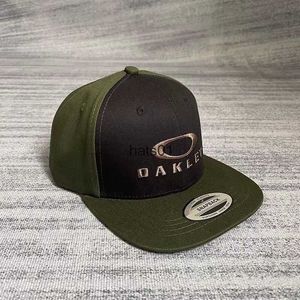 Oakleies berretto da baseball da esterno cappello parasole verde oliva casual regolabile cappello con protezione solare a tesa traspirante