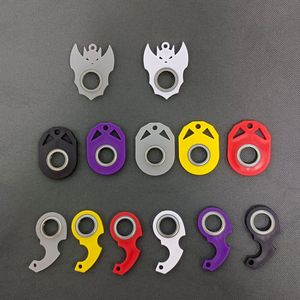 Fidget Spinner Luminous Keychain Plastic Decompression Toys Spinning Keyring Antistress Finger Keychains Stress Relief Party Toy