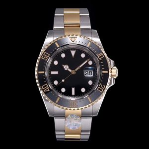 Top V5 Men Ceramic Bezel Mens Watches 41 мм автоматическое движение Смотреть 18K Золотые светоизвилые водонепроницаемые 126613 Оригинальные коробки.