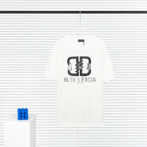 BLCG LENCIA 2023 lato nowy 250g 100% tkanina bawełniana T-shirt mężczyźni wysokiej jakości nadruk kolor spadek rękaw luźne koszulki topy typu oversize 202354