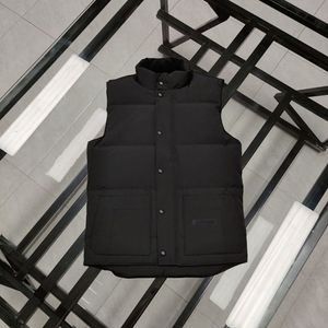 Designer-Weste, Herren- und Damen-Sweatshirt, authentischer, luxuriöser, lockerer Mantel aus Gänseblau aus Winterfedermaterial, modischer Trendmantel, Puffer-Herrenweste, ärmellose Jacke