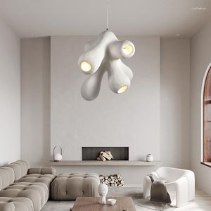 Pendant Lamps Nordic Creative Design Wabi-Sabi Led Lights Lustre Restaurant Bar Loft Bedroom Home Decor Hanging Light Fixture