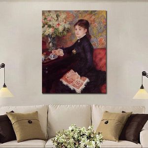 Impressionistisk Canvaskonst Chokladkoppen Pierre Auguste Renoir Målning Handgjorda Moderna Landskap Hotell Rumsinredning