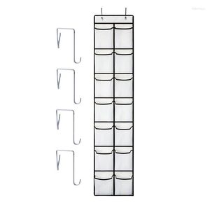 Storage Boxes Over The Door Shoe Organizer 12 Grids Holder Rack Rac Large Pocket With 4 Strong