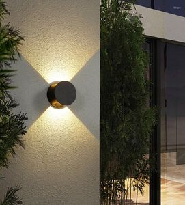 Duvar lambası RoukeyMmi LED Dekor Dış Azunlar Açık IP65 Su Geçirmez Bahçe Balkonu Aydınlatma Ev Dekorasyon Öğeleri
