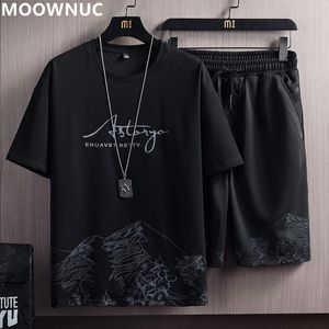 Dress 2023 Summer New Men's Classic Fashion Fashion Tshirt garnitur męski luźny luźny wygodny zestaw wysokiej jakości zestaw M5xl