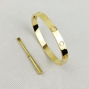Fashion Designer Bracelets Titanium Steel Screw Sier Rose Screwdriver Diamond Classic Jewelry Womens Mens Bracelet Gold Plated Bangle