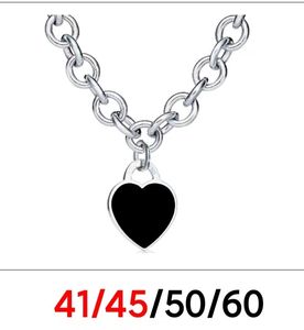 new silver gold necklace toggle chains link men's jewelry heart pendant necklaces for women set fashion jewlery designer womens couple bracelets Wedding Party gift