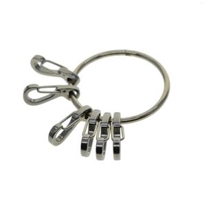 Клавки уникальный 304 из нержавеющей стали легкий открытый весна Snap Luxury Business Key Rings Организаторы FOB FOB Подарочный дом потепление