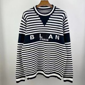 B paris designers men womens sweaters senior classic leisure multicolor autumn winter keep warm comfortable kinds of choice oversize Top Striped letter clothing 2X