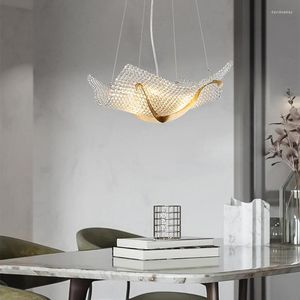 Lampadari Farfalla Designer Modern Crystal Bead Light Soffitto 2023 Lampade a sospensione a LED Decorazioni per la casa Lustri per sala da pranzo