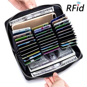 RFID 36 Yuva Orijinal Deri Kadınlar Cüzdan Birçok Departman Kadın Cüzdan Debriyaj Yüksek Kaliteli Kart Tutucu Bayanlar Çöp Carteira