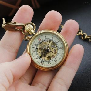 Orologi da taschino Antique Hollow London Mini Gentleman Orologio meccanico Collana da uomo retrò Orologio con ciondolo Regalo di gioielli da donna