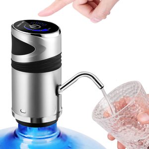 Pompe per l'acqua Pompa per erogatore d'acqua Pompa per bottiglia d'acqua Mini pompa elettrica per acqua a botte Carica USB Interruttore per bottiglia portatile automatico 230707