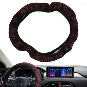 Steering Wheel Covers SEAMETAL Genuine Leather Cover Car Universal Padded Soft Grip Breathable For Truck SUV Vehicle Accessories