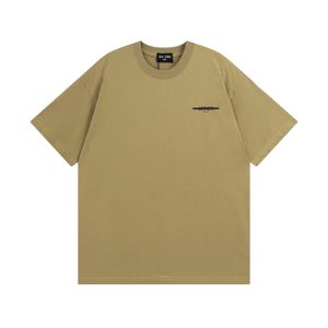 BLCG LENCIA 2023 Summer New 250g 100% Cotton T-shirt Men High Quality Print Color Sleeve Drop Tshirts Oversize Tops 2023141