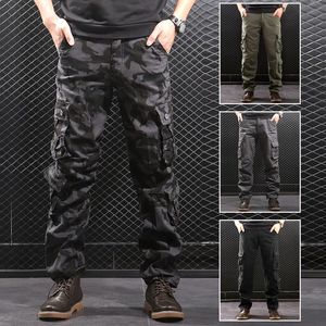 Jeans Men's Camouflage Tactical Overalls Military Pants Cargo High Quality Training Sports Pocket Loose Army Baggy Camo Male Trousers