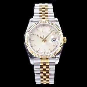 Top V5 Automatic 3135 Mechanical Watch Женщины 36 мм 18K золотой сапфир Girl 116233 Смотрители Водонепроницаемы