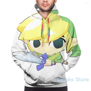 Herren-Kapuzenpullover, Herren-Sweatshirt für Damen, lustiger Super Smash Bros. Toon Link-Aufdruck, lässiger Kapuzenpullover, Streatwear