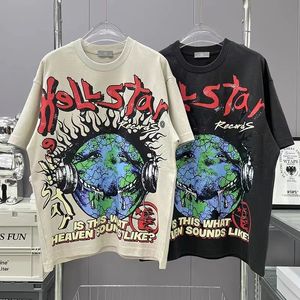 Homens camisetas Verão Rua Hip Hop Moda Alfabeto Imprimir Manga Curta Camiseta Homens Mulheres Top Tee 230707