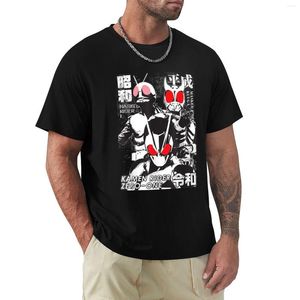 Polos Masculinas Kamen Rider The Beginning Of Three Eras T-Shirt Tops Vintage T Shirt Camisas Pretas Gráficos Masculino Manga Longa