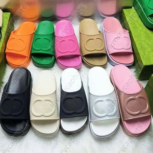 نساء الرجال النعال شريحة صندل مع متشابك G Designer Sandals Platform Slide Slippers Flip Flops Summer Shoes Fashion Wide