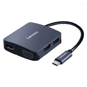 6-in-Hub Multi-USB-Konverter-Splitter Laptop-Monitor-Dockingstation HD MI-kompatibles RJ45-LAN-Ethernet-PD-Dock