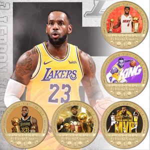 Arts and Crafts Commemorative coin Basketball star commemorative medal collection coin Metal coin