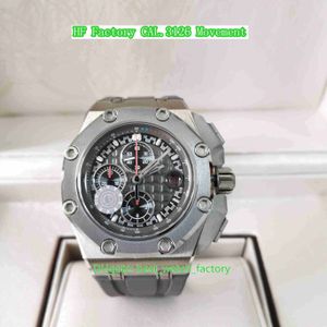 Relógio masculino HF Factory 44 mm x 14,25 mm 26568 Michael Schumacher Titanium Chronograph Workin Relógios CAL.3126/3840 Movimento Mecânico Automático Relógios de Pulso Masculino