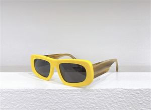 Óculos de sol quentes de marca de luxo para mulheres e homens óculos de sol femininos design olho de gato uv400 armação amarela designers populares óculos em forma de borboleta vêm com estojo original