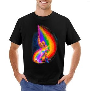 Polos masculinos He Pride T-shirt Bonito Tops Anime Meninos Camisetas Manga Curta Camiseta Masculina Alta