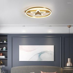 مصابيح السقف LED COPPER LAMP MODERT MINDALIST HOME ATMOFERE RING ROOM DOFERTION