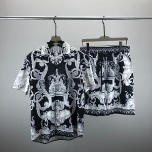 Moda Masculino Feminino Fatos de Treino de Verão Ternos Esportivos Casual Clássico Estampa Estampado Shorts Manga Curta Masculino Tops Masculino Meninos Camisetas Cores Roupas#263