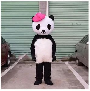 halloween Panda Plush Mascot Costumes Cartoon Character Outfit Suit Xmas Outdoor Party Outfit Adult Size Promotional Advertising Clothings