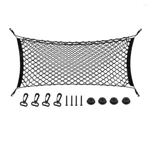 Car Organizer Rear Cargo Net 35-48 Inch Envelope Style Trunk Tailgate Storage Elastic Adjustable For Cars