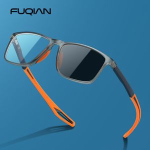 Fashion Square Photochromic Sunglasses Men Women Luxury Ultra Light TR90 Anti Blue Light Sun Glasses Outdoor Chameleon Shades