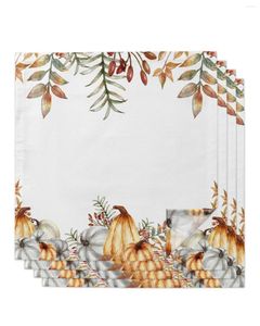 Table Napkin Autumn Pumpkin For Wedding Party Printed Placemat Tea Towels Kitchen Dining