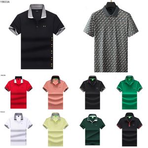 Высококачественный стиль мужская дизайнерская одежда мужская футболка для футболки Polos Boss Boss Summer Business Leisure Polo Рубашки.
