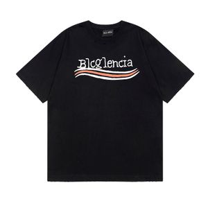 BLCG LENCIA 2023 Sommarnyhet 250g 100% bomullstyg T-shirt Herr Högkvalitetstryck Färg Dropsleeve Lösa t-shirts Oversize toppar 2023232