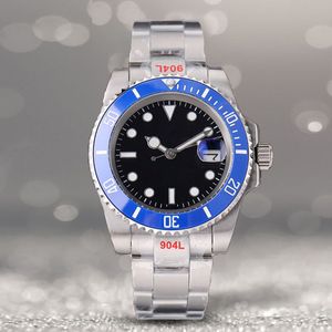 MAN 3235 Movement Watch Watch Black Dial Blue Ceramic Automatic Automatic Watches Designer Luminous Waterproof Fashion Luxury Montre de Luxe 3135 Wristwatches for Men