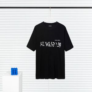 BLCG LENCIA 2023 Summer New 250g 100% Cotton T-shirt Men High Quality Print Color Sleeve Drop Tshirts Oversize Tops 202387