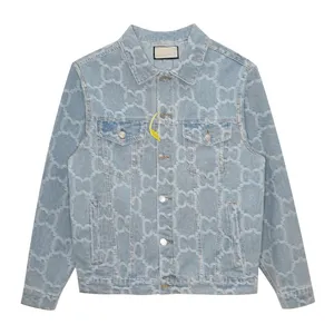 G222レディースデザイナーゴージャスなJacke aus denim mit jacquard-muster