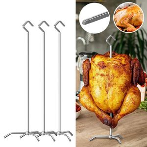 Werkzeuge Turbo Trusser Türkei Huhn Truss Geflügel Friteusen Halter Rack Edelstahl Grill Braten Für BBQ Öfen Smoker