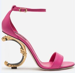 الكعب العالي من Redbottoms أحذية الصندل للمرأة أحذية صلصة الجلود الأصلية مع D Baroque G Sculpted Eyel Sand A8IM