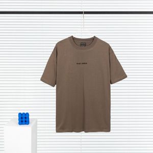 BLCG LENCIA 2023 Sommar Nytt 250g 100% bomull T-shirt Herr Högkvalitetstryck Färg Drop Sleeve Lösa Tshirts Oversize Toppar 202375