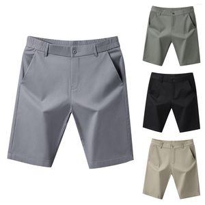 Herren-Shorts aus reiner Baumwolle, lässig für den Sommer, Quarter-Hose, dünn, schmale Passform und zum Binden mit Lederriemen, Stern-Glitzer
