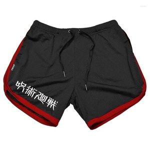 Męskie spodenki Anime Jujutsu Kaisen sportowe spodnie na siłownię letnie siatkowe luźne bokserki Hombre Fashion Youth Beach Short