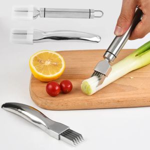 UPS Stainless Steel Onion Cutter Graters Multifunction Kitchen Gadgets Garlic Slicer Graters Chopper Kitchen Knife Vegetable Tools Wholesale 7.8