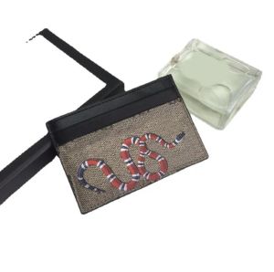 Узоры черной змеи кошельки классический мужчина кошелек женский держатель кредитных карт мода Mini маленький удобный стройный банк -карт дизайнерский кошелек кошелек